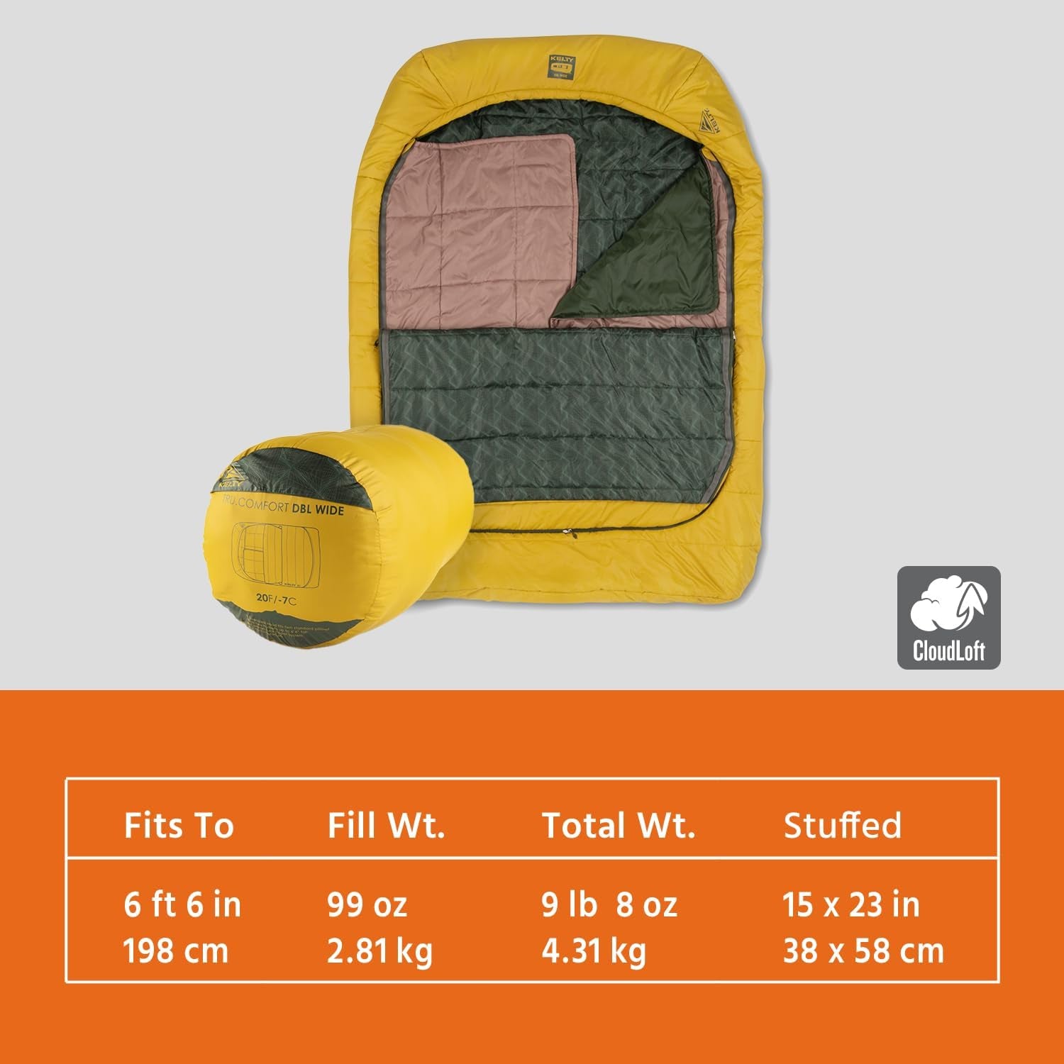 Cozy Two-Person Camping Essential for Couples & Families –  Doublewide 20°F Sleeping Bag