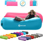 2 Pack Inflatable Loungers Air Sofa Couch | Perfect for Beach Chair Camping Chairs or Portable Hammock |Travel Bag Pouch, Pegs & 3 Pockets| Movie Seating & Camping Accessories Blow up Lounger