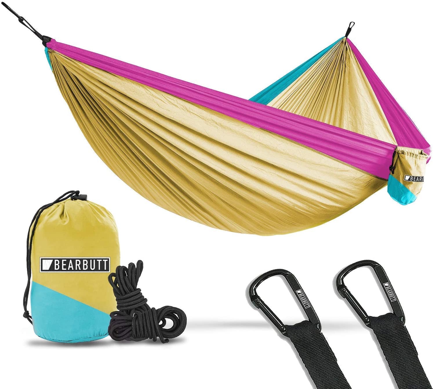 2 Person Portable Hammock - Backpacking to Camping - Double Hammock for Travel & Outdoor