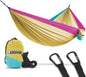 2 Person Portable Hammock - Backpacking to Camping - Double Hammock for Travel & Outdoor