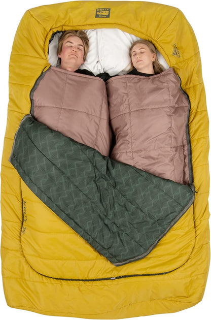 Cozy Two-Person Camping Essential for Couples & Families –  Doublewide 20°F Sleeping Bag